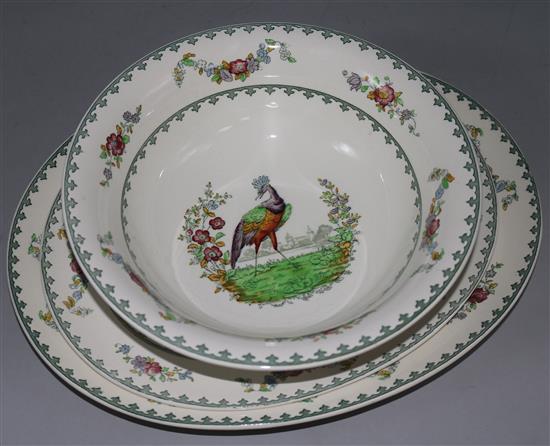 Spode Vienna, pheasant design dinner service